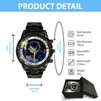 Harry Potter 25th Anniversary 2026 Black Stainless Steel Watch – TANTN19394