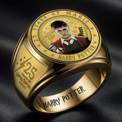 Harry Potter 25th Anniversary 3D Engraved Ring – HOATT20255