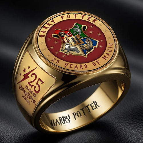 Harry Potter 25th Anniversary 3D Engraved Ring – HOATT20258