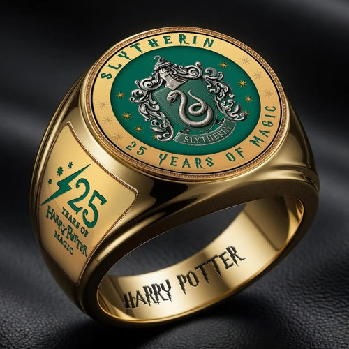Harry Potter 25th Anniversary 3D Engraved Ring – HOATT20320