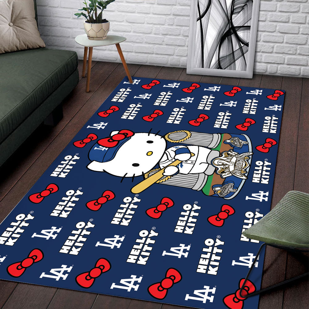 Hello Kitty x Los Angeles Dodgers Rectangular Rug – TMTHU2694