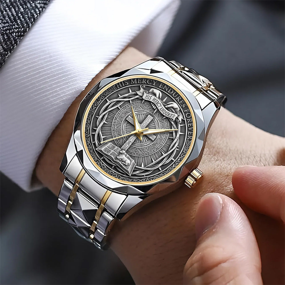 His Mercy Endures Forever Alloy Luxury Quartz Watch – TANTN17419