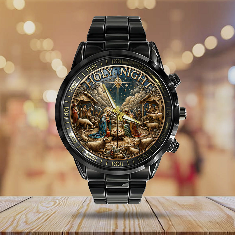 Holy Night Black Stainless Steel Watch – TANTN18687