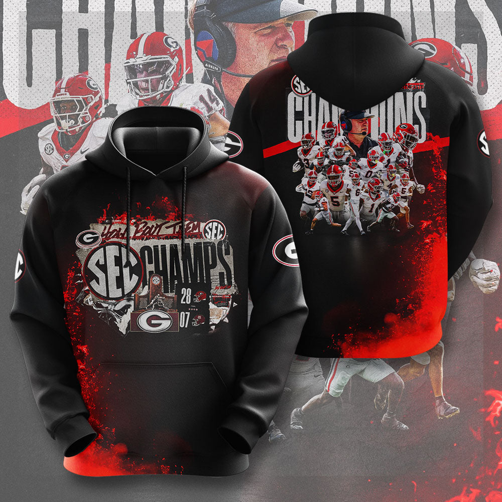 Georgia Bulldogs Football 2025 SEC Champions 3D Apparel – GNE4738