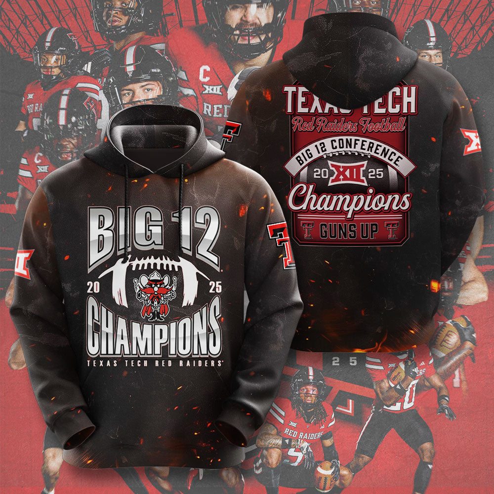 Texas Tech Red Raiders Football 3D Apparel – GNE4747