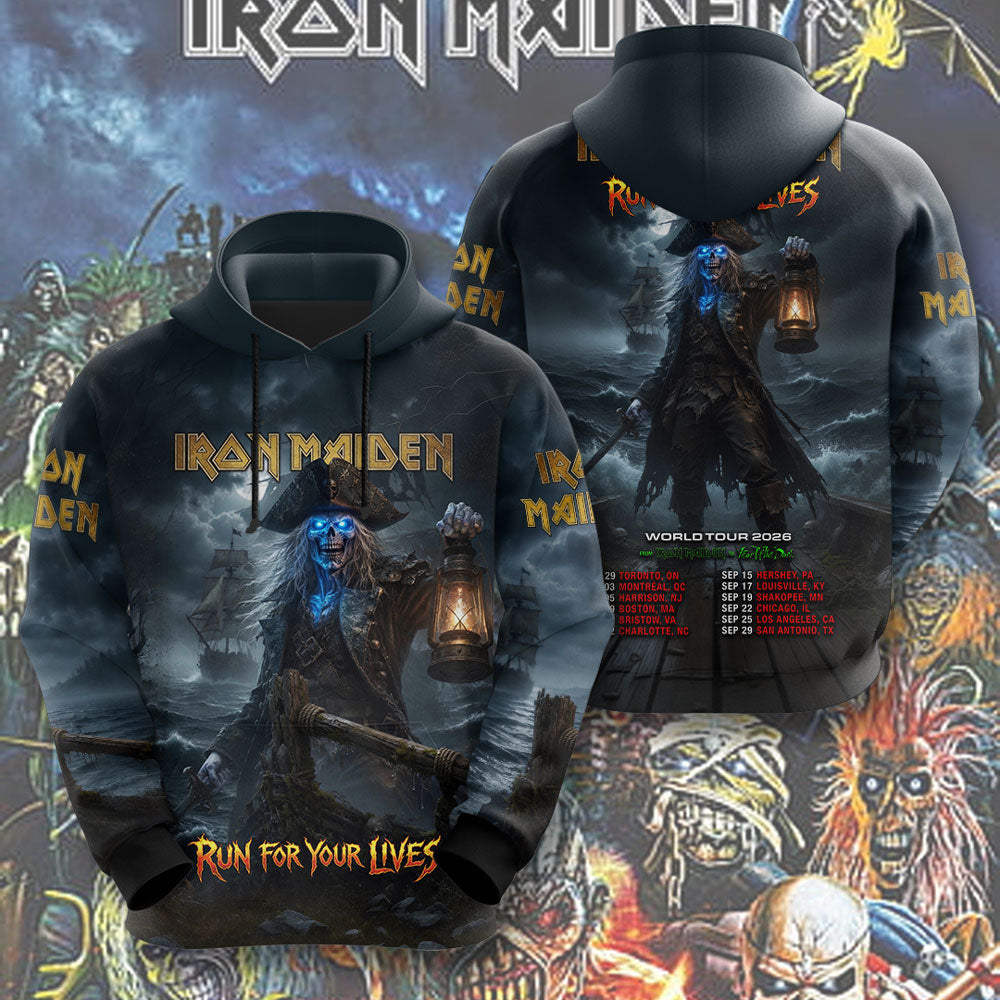 Iron Maiden 2026 World Tour 3D Apparel – TMTHU6531