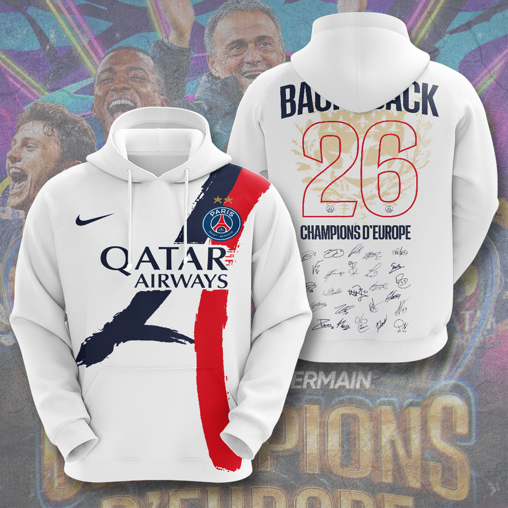 Paris Saint-Germain 25/26 Champions League Champions 3D Apparel – TMTHU6560
