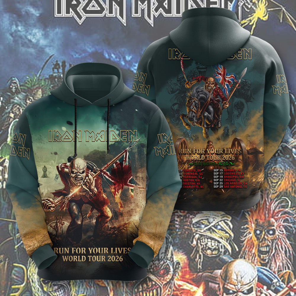 Iron Maiden 2026 World Tour 3D Apparel – TMTHU6605