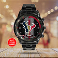 Personalized Houston Texans Black Stainless Steel Watch – TANTN16014