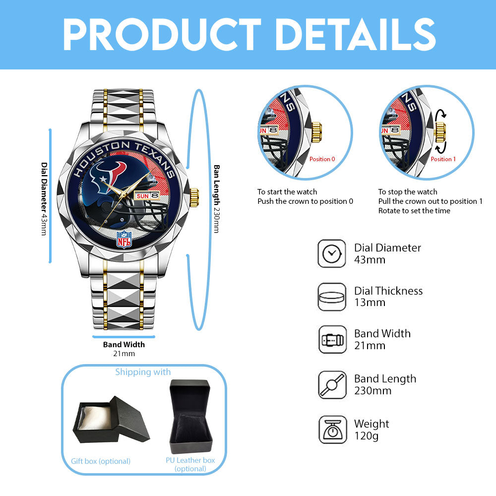 Houston Texans Alloy Luxury Quartz Watch – TANTN16325