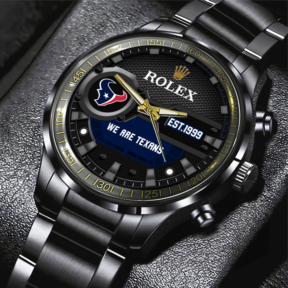Houston Texans x Rolex Black Stainless Steel Watch – MAITM13208