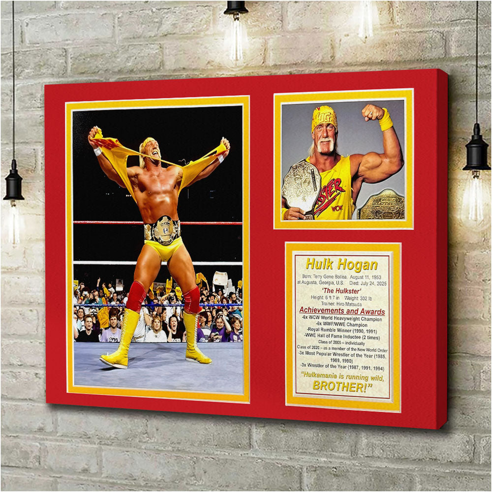 Hulk Hogan Rectangle Canvas With Inner Frame – HOATT 12241