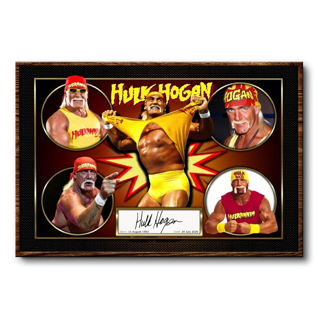 Hulk Hogan Rectangle Canvas With Inner Frame – HOATT 12313