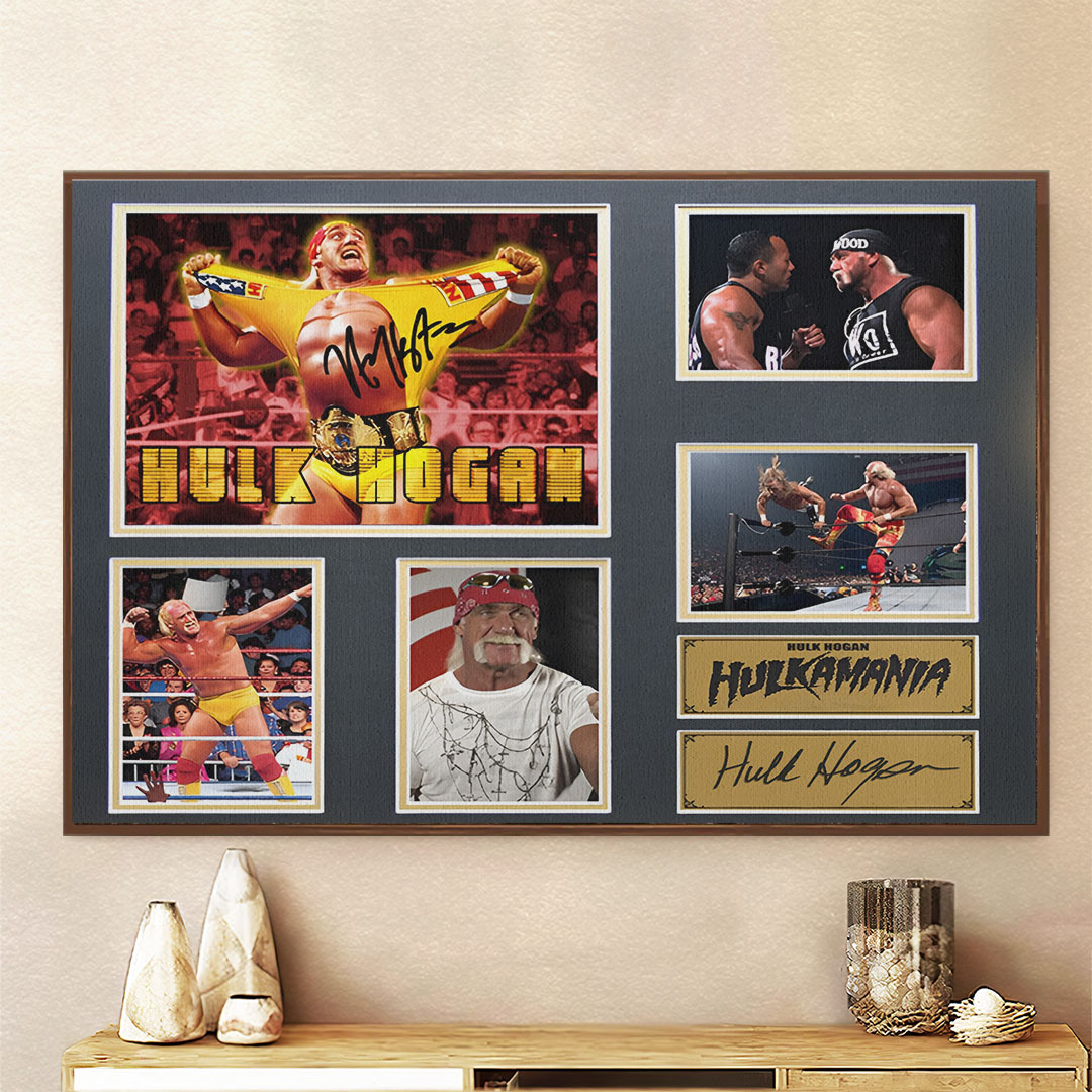 Hulk Hogan Rectangle Canvas With Inner Frame – HOATT 12100