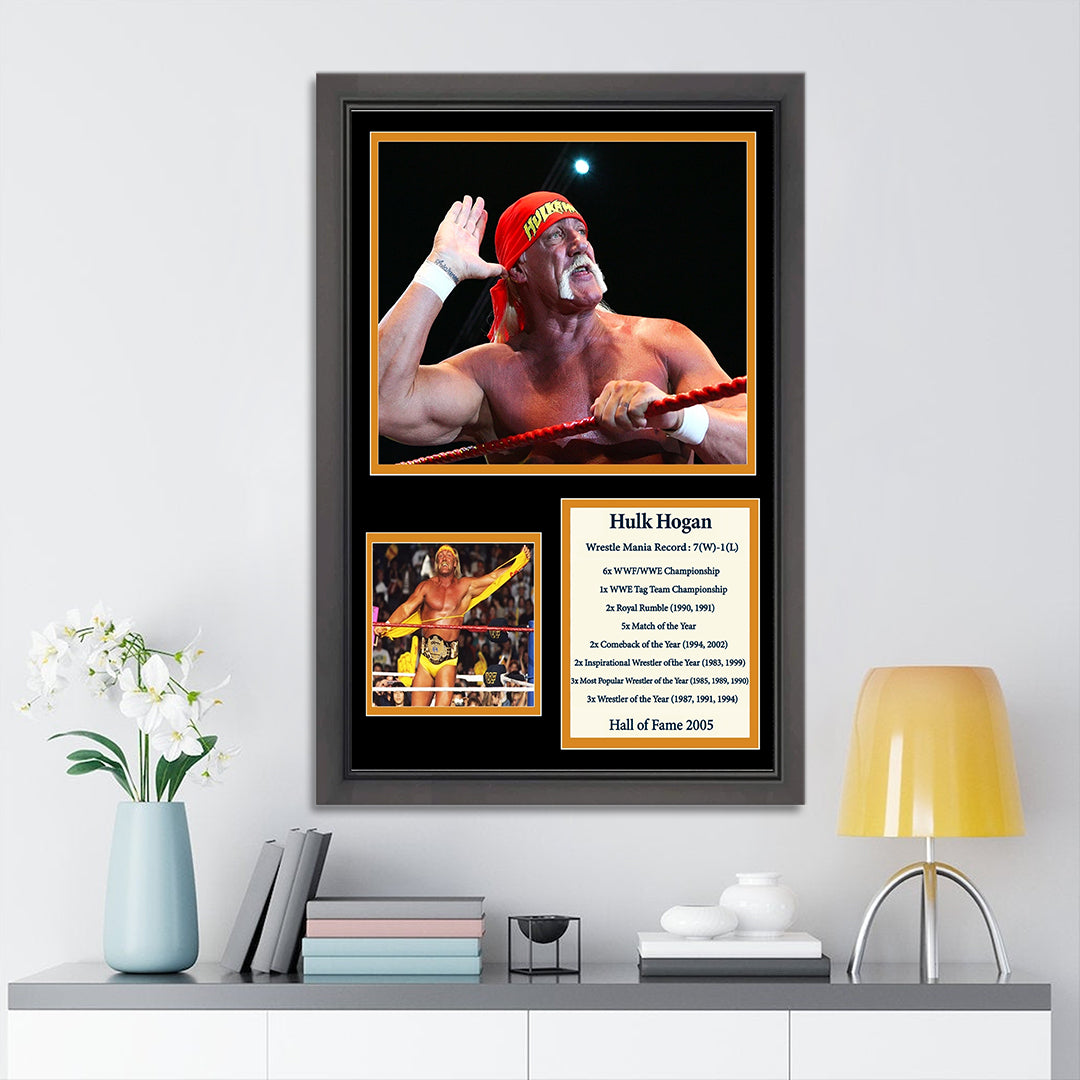 Hulk Hogan Rectangle Canvas With Inner Frame – HOATT 12299