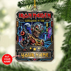 Personalized Iron Maiden Custom Shape 2-side Printed Acrylic Ornament – GNE8809