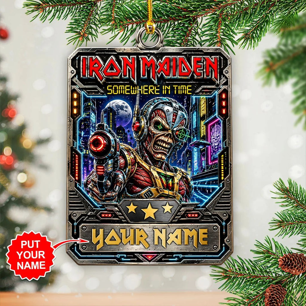 Personalized Iron Maiden Custom Shape 2-side Printed Acrylic Ornament – GNE8809