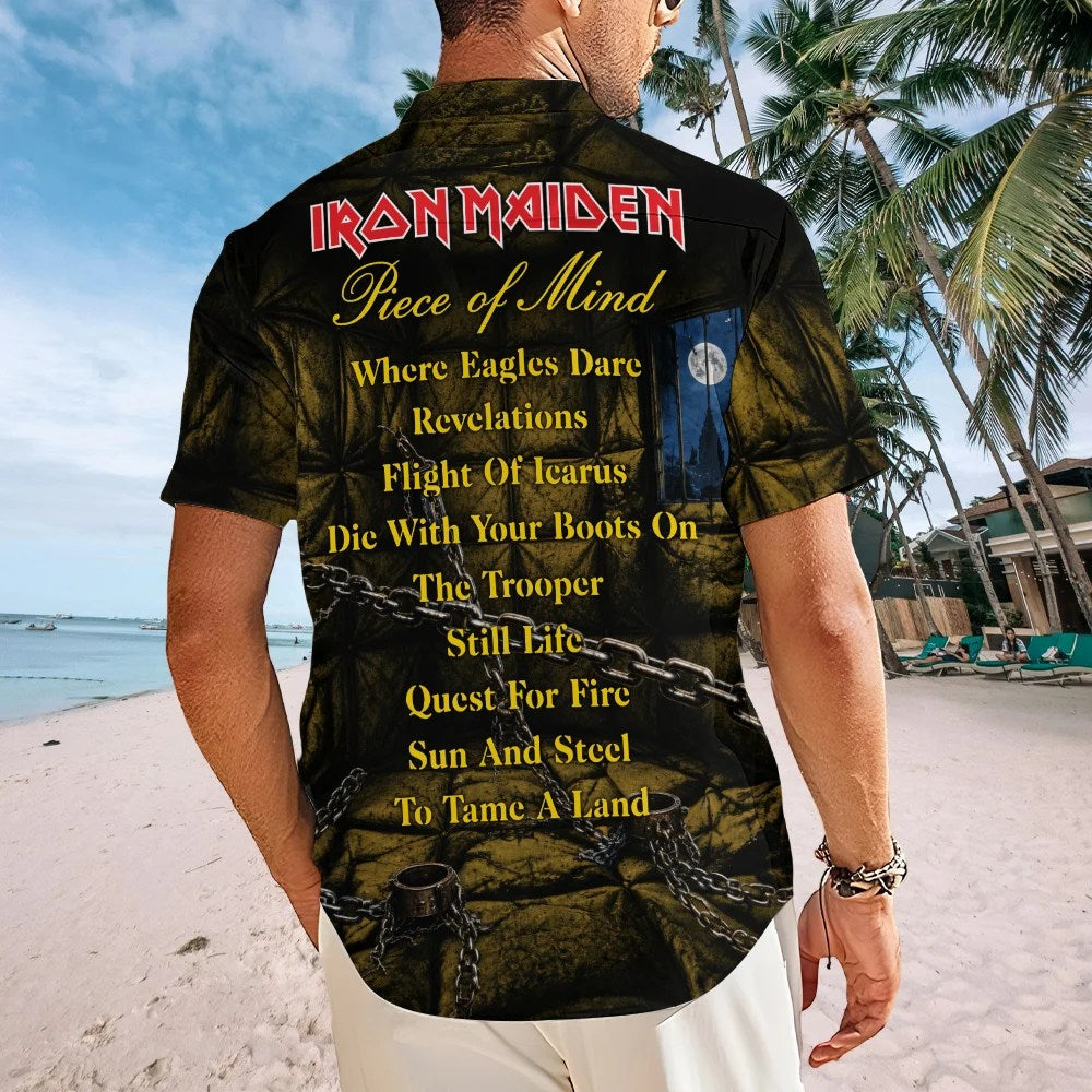 Iron Maiden Short Sleeve Button-Down Shirt – TMTHU10270