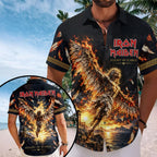 Iron Maiden Short Sleeve Button-Down Shirt – TMTHU9435