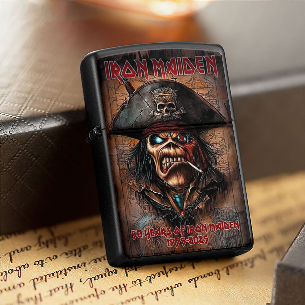Iron Maiden 50th Anniversary 2025 Zippo Lighter Case (No Insert) – TMTHU1080
