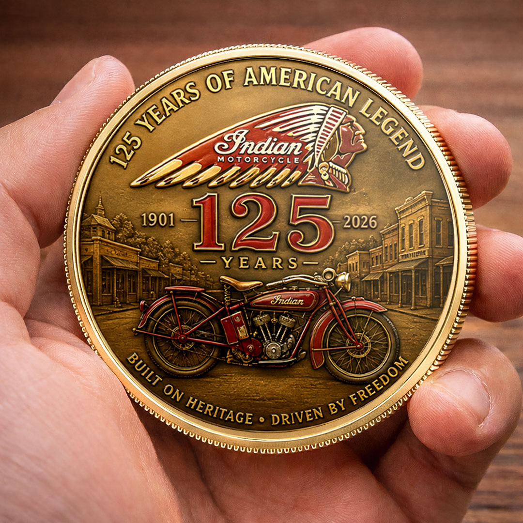 Indian Motorcycle 125th Anniversary Commemorative Coin – TMTHU8047