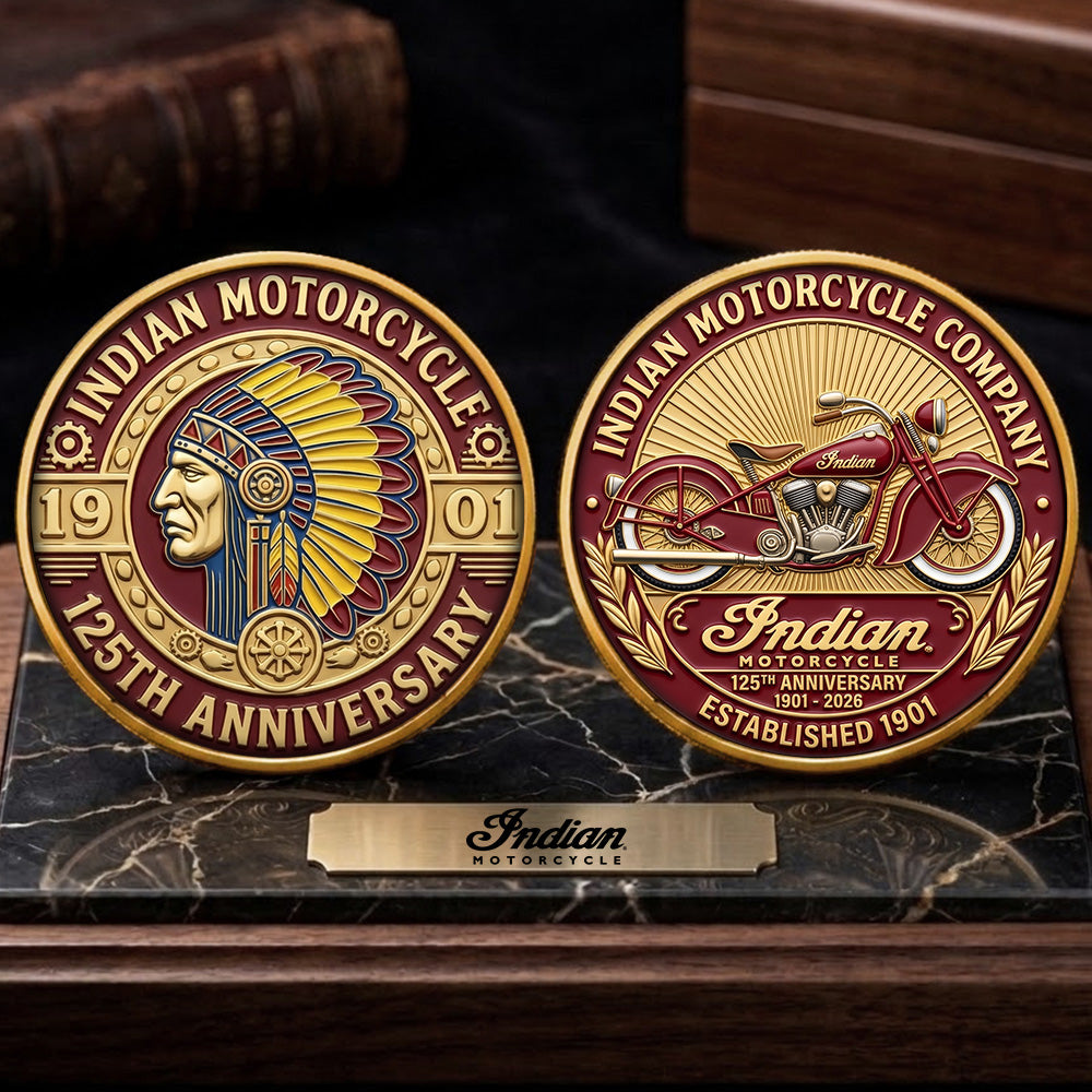 Indian Motorcycle 125th Anniversary Commemorative Coin – TMTHU8050