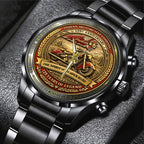 Indian Motorcycle 125th Anniversary Black Stainless Steel Watch – TANTN21660