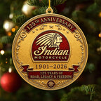 Indian Motorcycle 125th Anniversary Custom Shape 2-side Printed Acrylic Ornament – HOATT26864
