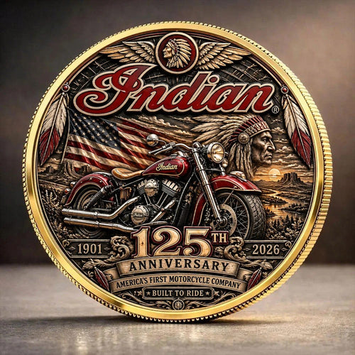 Indian Motorcycle 125th Anniversary 2026 Commemorative Coin – TANTN26108