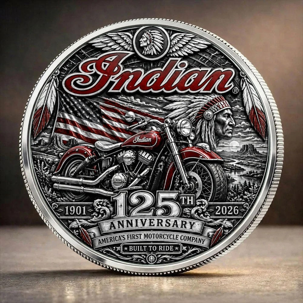 Indian Motorcycle 125th Anniversary 2026 Commemorative Coin – TANTN26108