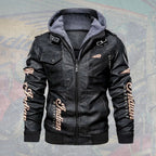 Indian Motorcycle 125th Anniversary 2D Leather Hooded Jacket – TMTHU9786