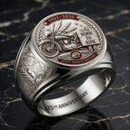 Indian Motorcycle 125th Anniversary 3D Engraved Ring – HOATT20335