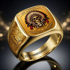 Indian Motorcycle 125th Anniversary 3D Engraved Ring – HOATT20424