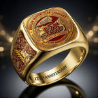 Indian Motorcycle 125th Anniversary 3D Engraved Ring – HOATT20488