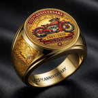 Indian Motorcycle 125th Anniversary 3D Engraved Ring – HOATT26741