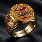 Indian Motorcycle 125th Anniversary 3D Engraved Ring – HOATT26742