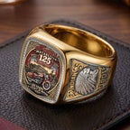 Indian Motorcycle 125th Anniversary 3D Engraved Ring – TMTHU9272