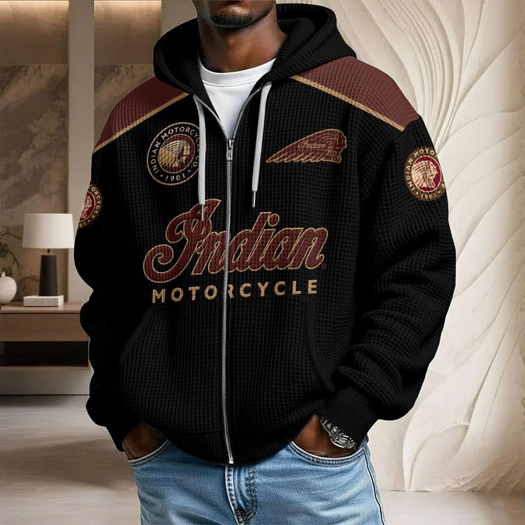 Indian Motorcycle 125th Anniversary 3D Unisex Waffle Hoodie – HOATT20704