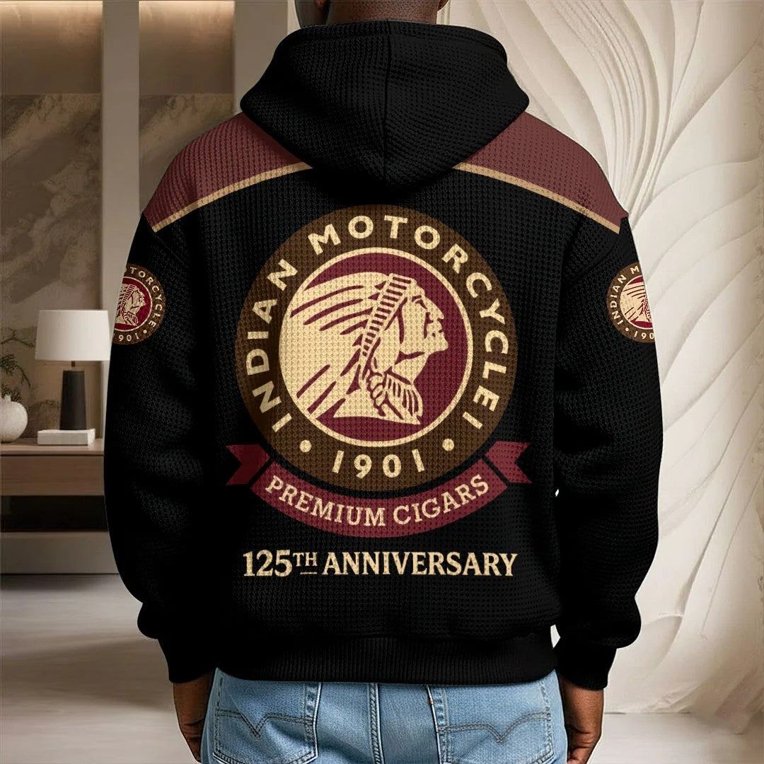 Indian Motorcycle 125th Anniversary 3D Unisex Waffle Hoodie – HOATT20450