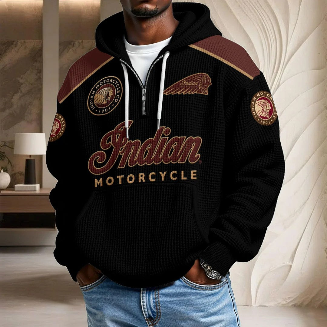 Indian Motorcycle 125th Anniversary 3D Unisex Waffle Hoodie – HOATT26845