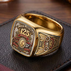 Indian Motorcycle 125th Anniversary 3D Engraved Ring – TMTHU9132