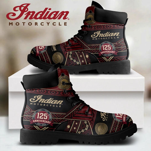 Indian Motorcycle 125th Anniversary All-Season Leather Boots – TMTHU10091