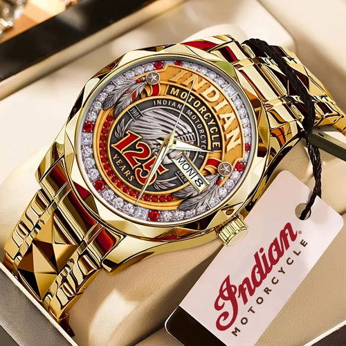 Indian Motorcycle 125th Anniversary Alloy Luxury Quartz Watch – TMTHU10071