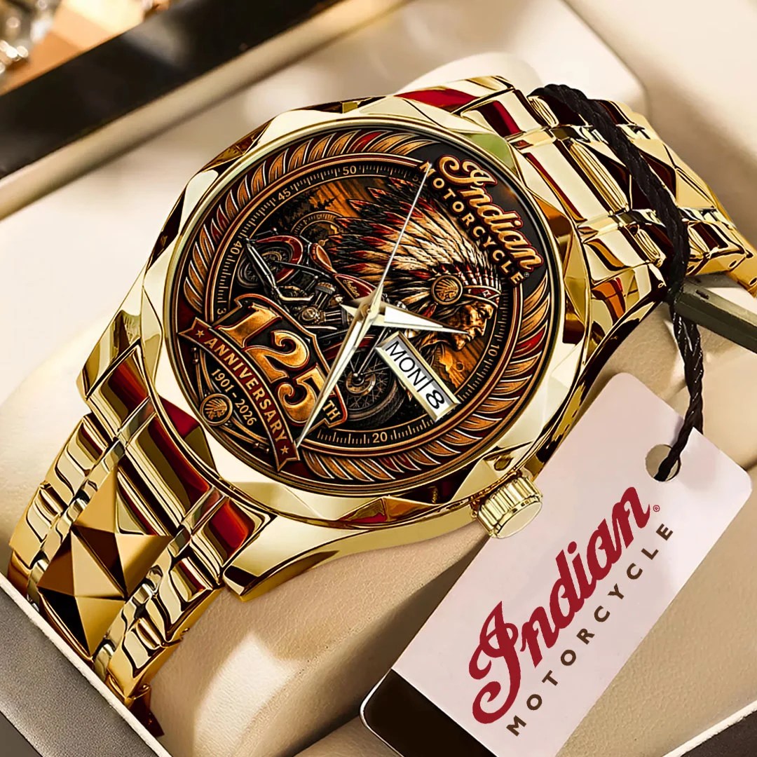Indian Motorcycle 125th Anniversary Alloy Luxury Quartz Watch – TMTHU10220