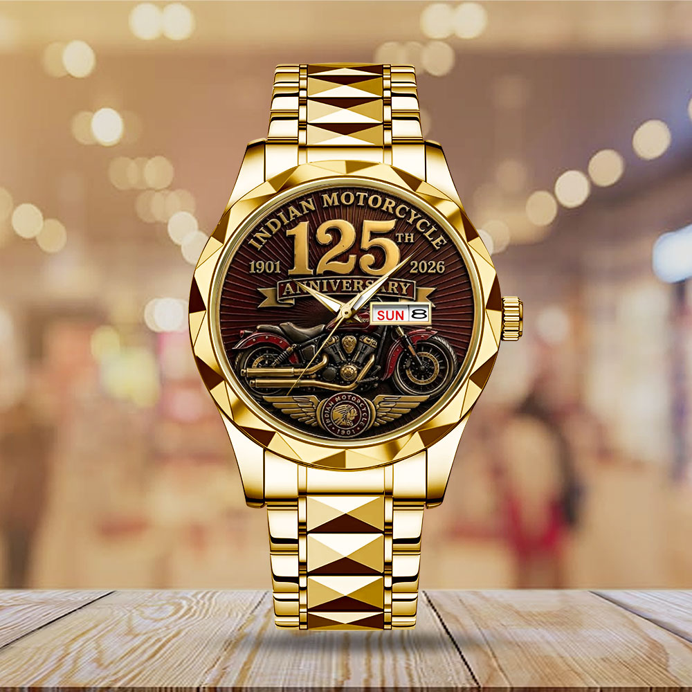 Indian Motorcycle 125th Anniversary Alloy Luxury Quartz Watch – TMTHU8600