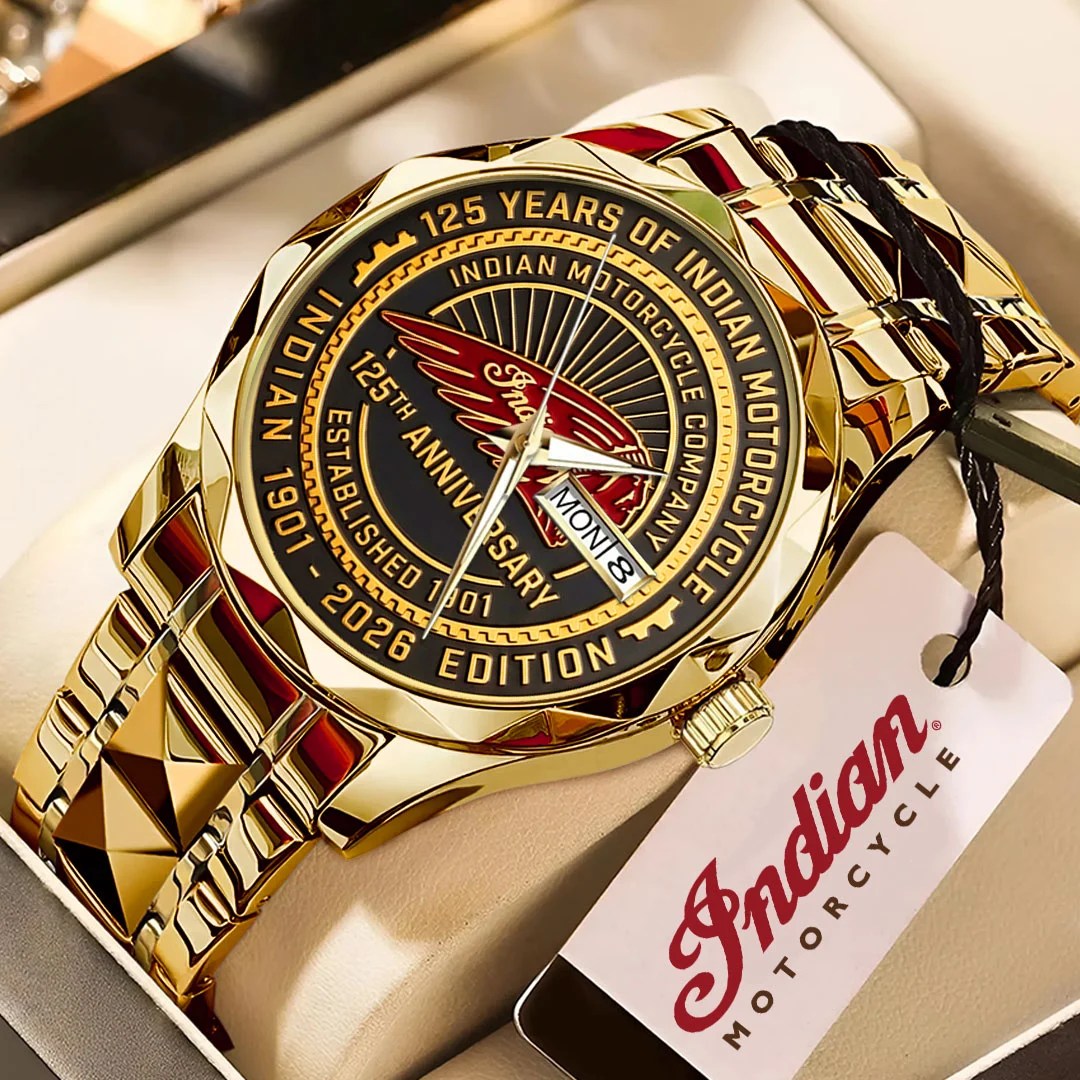 Indian Motorcycle 125th Anniversary Alloy Luxury Quartz Watch – TMTHU8646