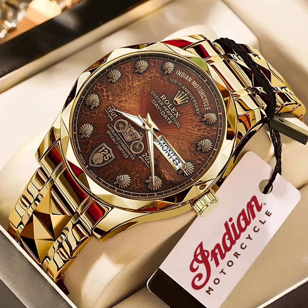 Indian Motorcycle 125th Anniversary Alloy Luxury Quartz Watch – TMTHU8668