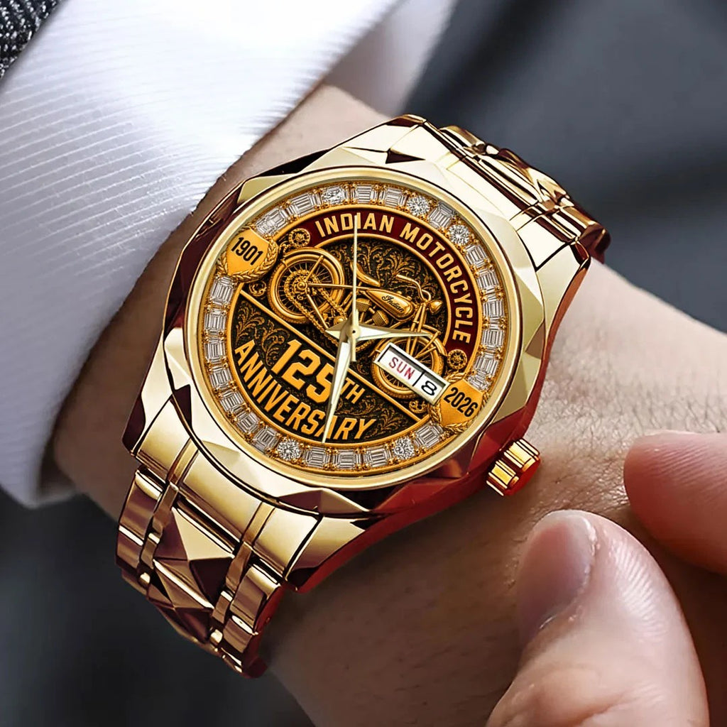 Indian Motorcycle 125th Anniversary Alloy Luxury Quartz Watch – TMTHU9229
