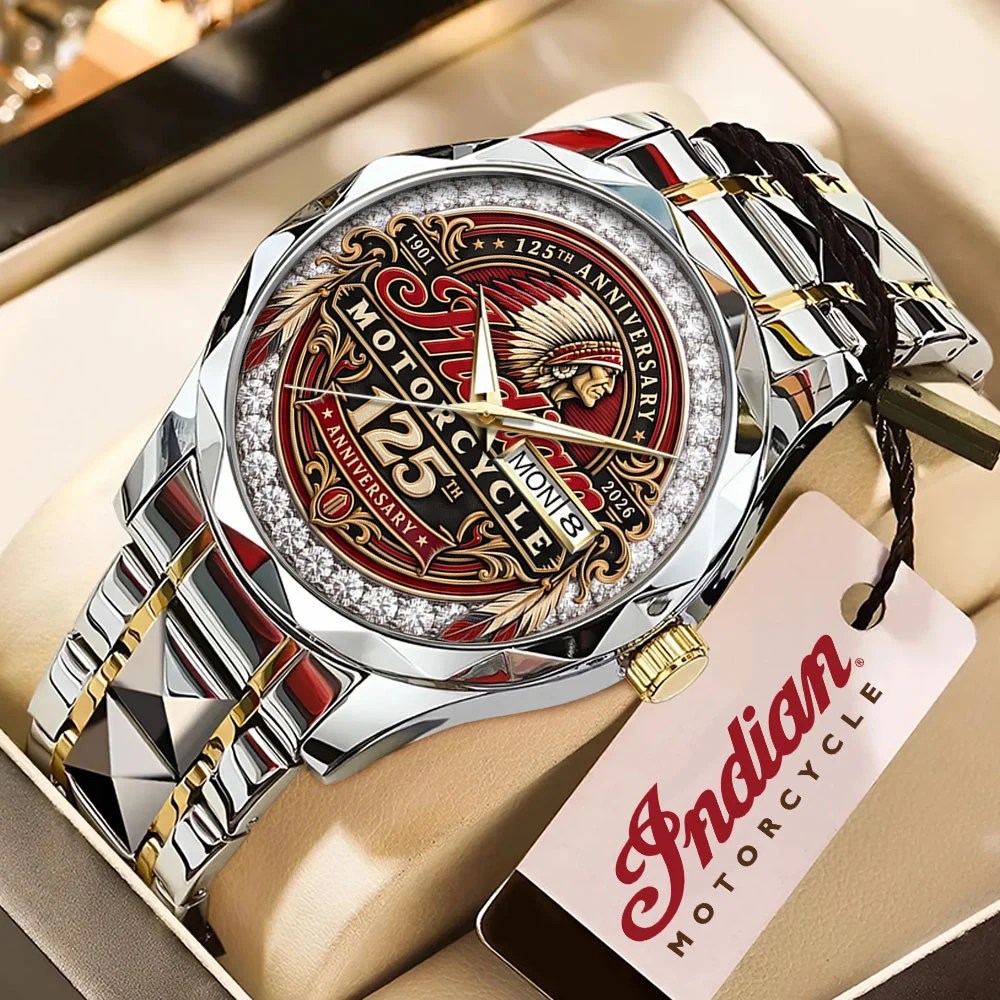 Indian Motorcycle 125th Anniversary Alloy Luxury Quartz Watch – TMTHU9425