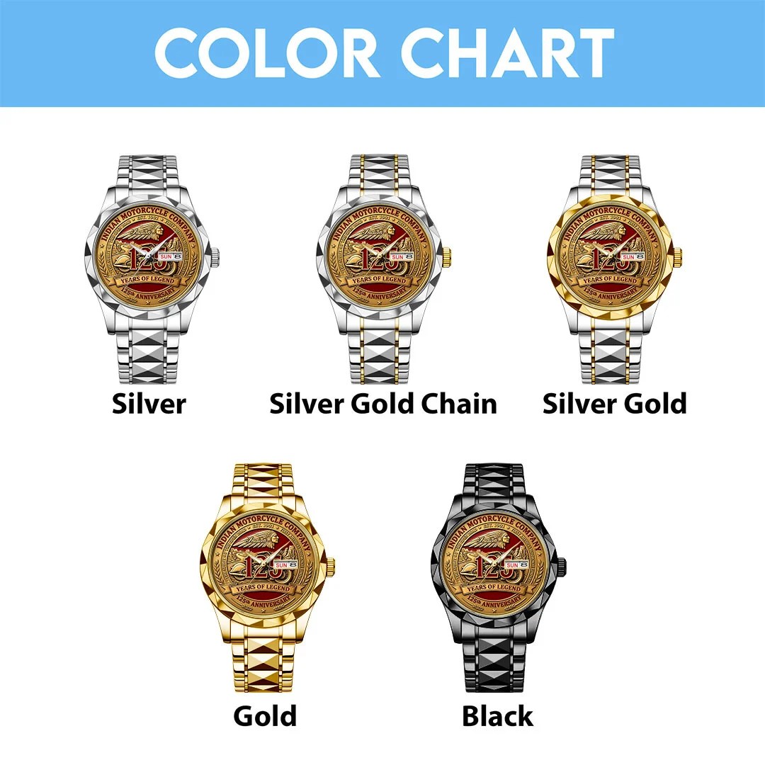 Indian Motorcycle 125th Anniversary Alloy Luxury Quartz Watch – HOATT20656